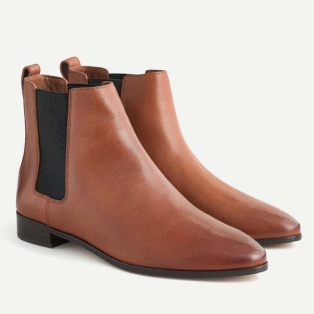 J.Crew Pull-on Leather Chelsea Boots New Size 5.5 NEW